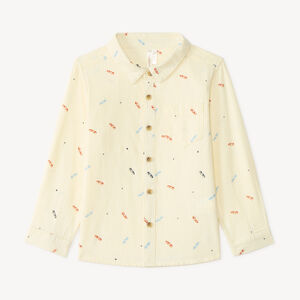 Camisa de manga larga para bebé niño con pequeños coches. 
