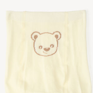 Collant grueso a rayas con diseño de oso para niña bebé 