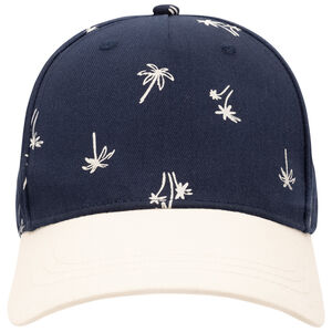 Gorra bicolor con estampado de palmeras para niño 
