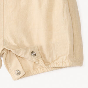 Conjunto de tirantes cortos + camisa con cuello Claudine para bebé niño 