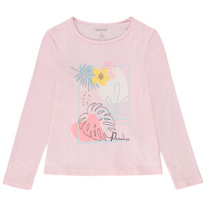 Camiseta manga larga estampado fantasía niña 