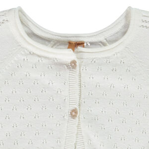 Gilet bolero de punto calado para niña  Main Gilet bolero de punto calado para niña