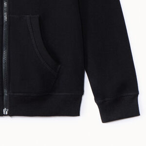 Sudadera con capucha de felpa lisa para niño 