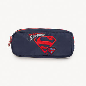 Estuche escolar de tela Superman Warner niño 