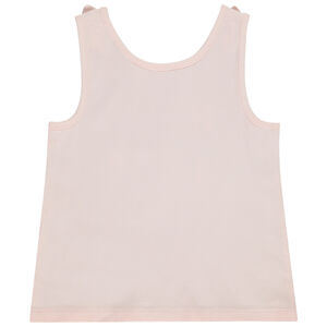 Camiseta sin mangas con lazos y estampado fantasía para bebé niña 