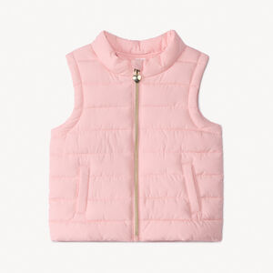 Doudoune sin mangas fina en tela para niña 