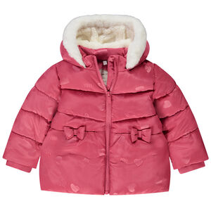 Chaqueta de abrigo con capucha para bebé niña 