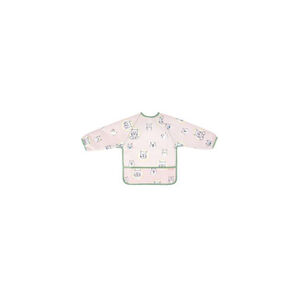 Badabulle babero de manga larga rosa 