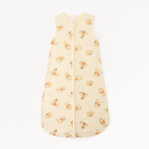 Saco de dormir sin mangas de doble gasa de algodón Winnie el Pooh de Disney para bebé. 