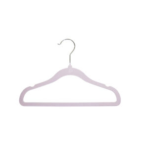 Lote de 6 perchas de terciopelo lavanda 