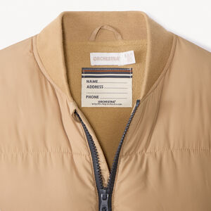 Plumífero bicolor liso para niño 