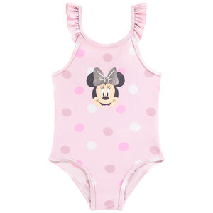 Traje de baño 1 pieza en jersey Minnie Disney para bebé niña 