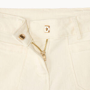 Short de denim liso para niña 