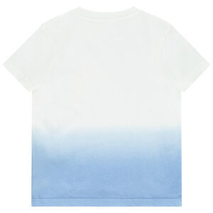 Camiseta de manga corta con estampado degradado niño 