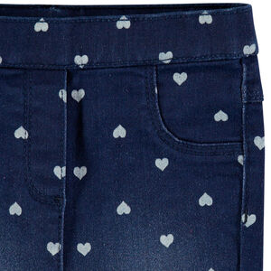 Jeans slim efecto lavado para bebé niña 