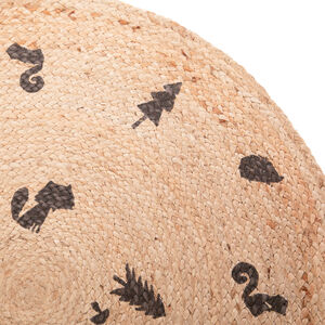 Alfombra redonda de yute 100 cm - Nos Petits Amis 