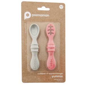 Set de 2 cucharas de aprendizaje Yummix - Rosa 
