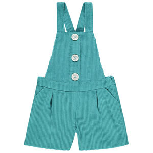 Pelele corto de terciopelo para niña 