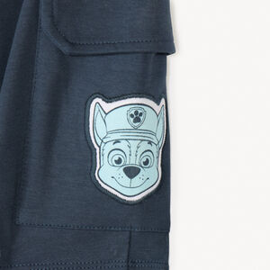 Pantalones cortos de malla estilo cargo con insignia de Chase de la Patrulla Canina para niño 