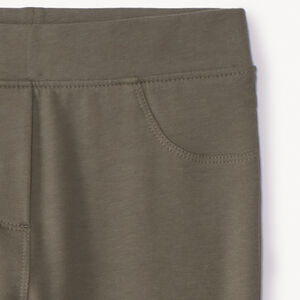 Jegging liso de felpa para niña 