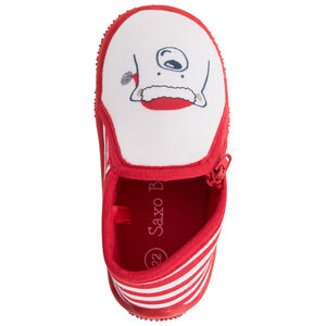 Pantuflas de bota a rayas con oso de Navidad para bebé 