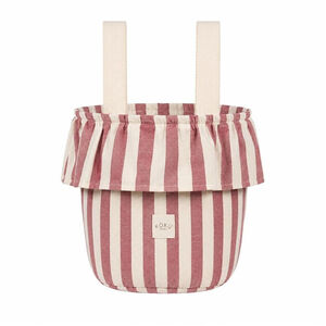 Bolso carrito Basket Stripe - Granate 