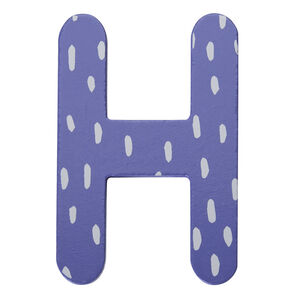 Letra de madera H decorativa pintada a mano con motivo animalito para la habitación del bebé 