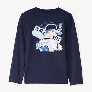 Camiseta de manga larga con estampado manga para niño 