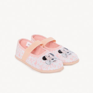 Zapatillas babies estampadas y parche de Minnie Disney para niña 