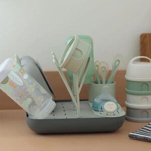 Escurridor modular para biberones Forêt misty gris mineral 