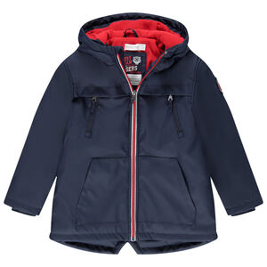 Parka gomme à capuche et doublure micropolaire pour garçon Main Parka gomme à capuche et doublure micropolaire pour garçon