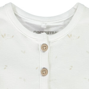 Conjunto 3 piezas bebé en jersey y nido de abeja 