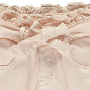 Vaqueros paperbag uni con cinturón para atar para niña 