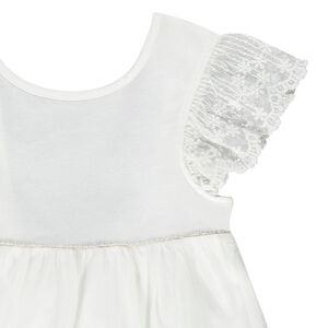 Conjunto 2 piezas túnica bordada + ciclista estampado para niña 