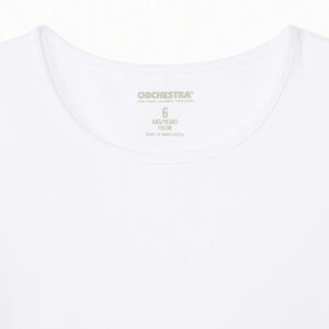 Lote de 3 camisetas lisas de manga corta blancas para niña 