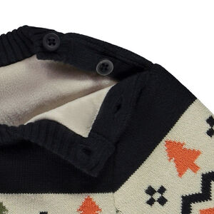 Jersey de punto con estampado fantasía para bebé niño 