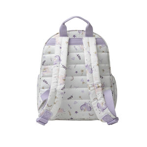 Mochila isotérmica blanca con estampado de unicornios 