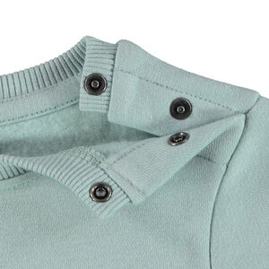 Sudadera de manga larga con motivo bordado efecto rizo para bebé niño 