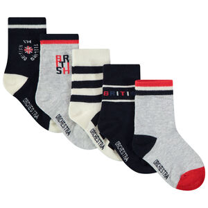 Lote de 5 pares de calcetines British para bebé niño 