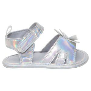 Sandalias flexibles brillantes con mariposa 