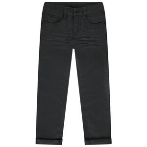 Pantalón slim liso efecto arrugado para niño  Main Pantalón slim liso efecto arrugado para niño