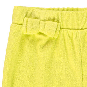 Short de felpa liso para bebé niña 