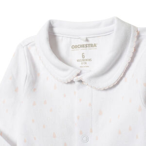 Body manga larga en algodón orgánico  