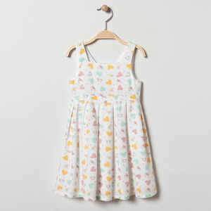 Vestido motivos gráficos y corazones 