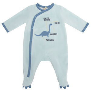 Pelele de terciopelo Mes Amigos los Dinos para bebé niño 