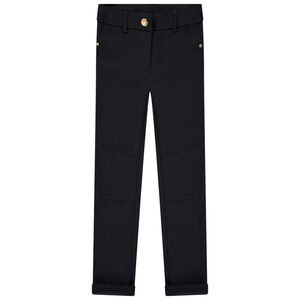 Pantalón slim en milano estilo equitación para niña  Main Pantalón slim en milano estilo equitación para niña