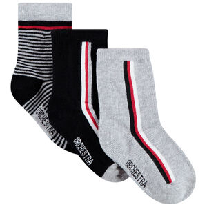 PAck de 3 pares de calcetines con rayas 