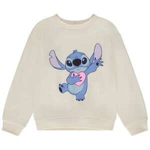 Sudadera oversize de felpa con estampado de Stitch Disney para niña 