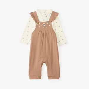 Conjunto de peto de 2 piezas para bebé niña con estampado de Minnie Disney 