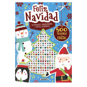 Libro de actividades y manualidades Feliz Navidad +4años 